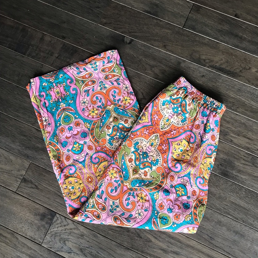 Fate Boho Floral Wide Leg Pants, NWT, Size Small